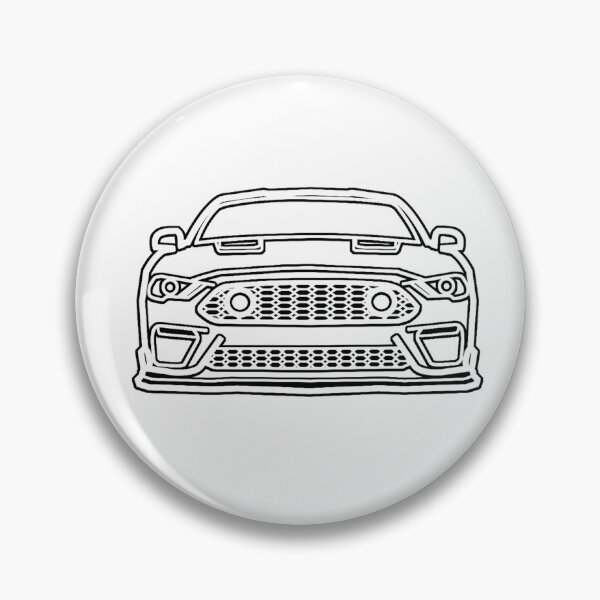 Item preview, 2021 Mustang Mach1 Outline in Oxford White designed and sold by FabFreakShop.