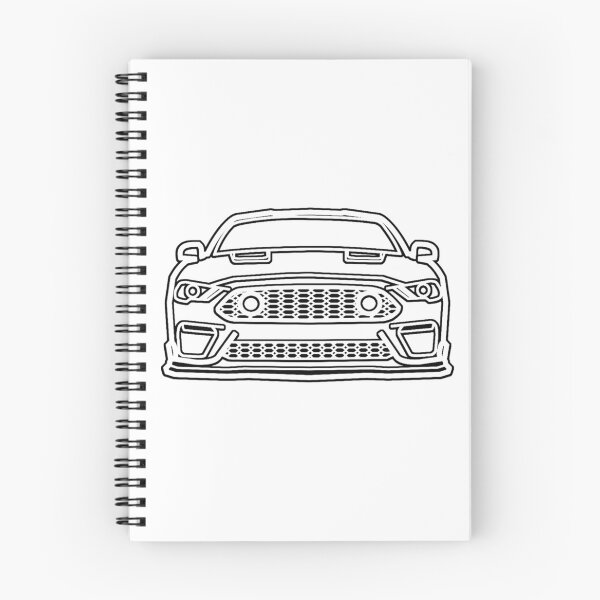 Item preview, 2021 Mustang Mach1 Outline in Oxford White designed and sold by FabFreakShop.