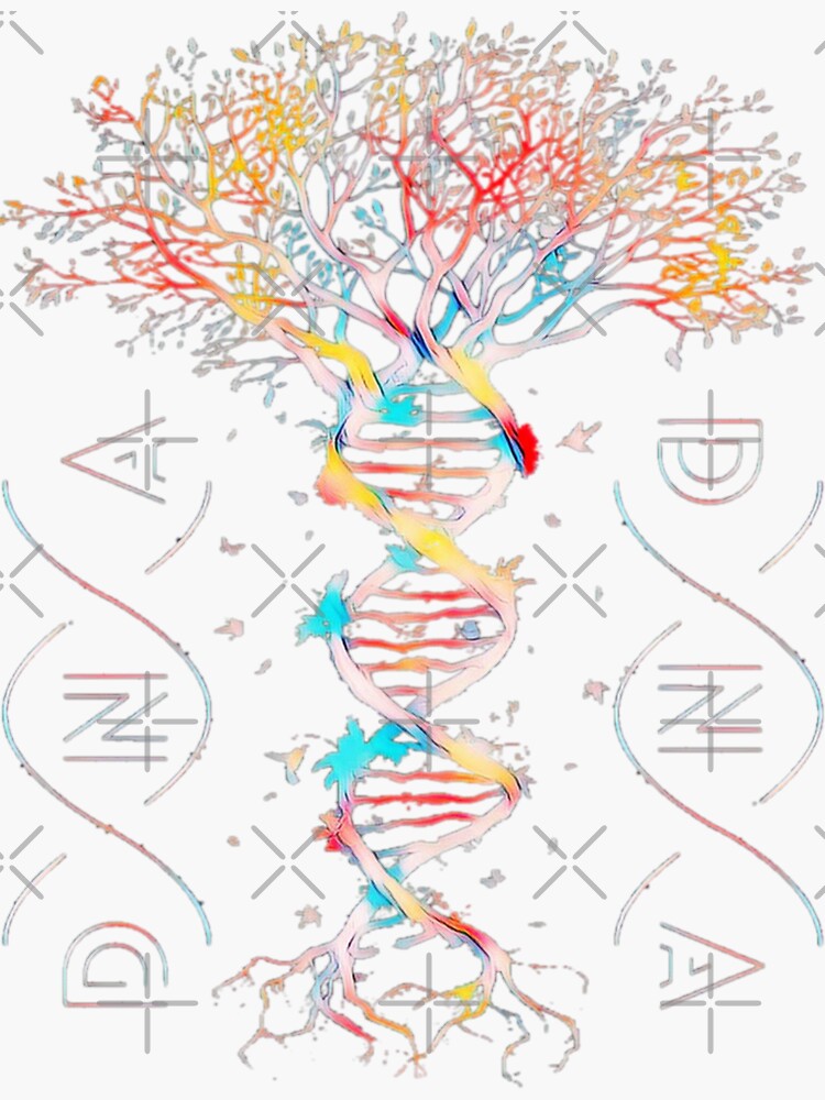 Science DNA Art - Genetic Kaleidoscope | Sticker