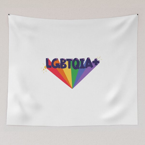 Item preview, LGBTQIA+ lettering design designed and sold by Samwithbooks.