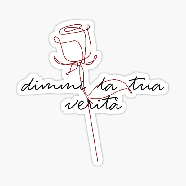 Dimmi La Tua Verita Coraline Maneskin Sticker By Claireleroy Redbubble