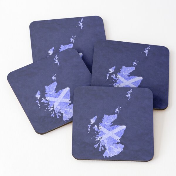 Item preview, Scotland with Saltire on Dark Blue Background designed and sold by Moti Black.