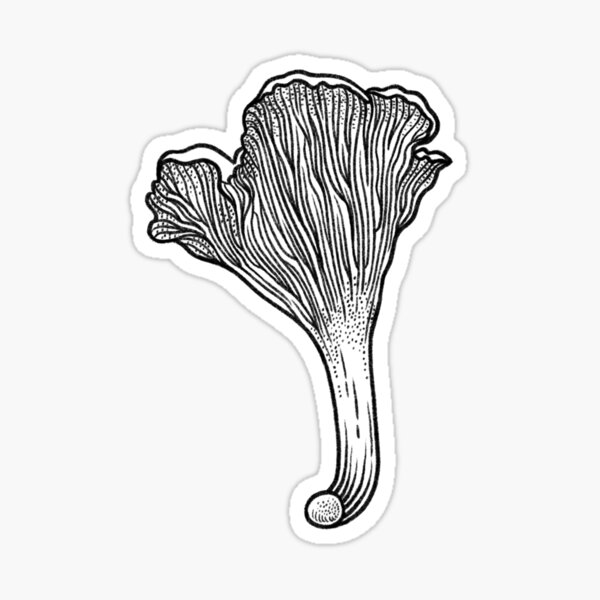 Item preview, Chanterelle Mushroom  designed and sold by permabunnyink.