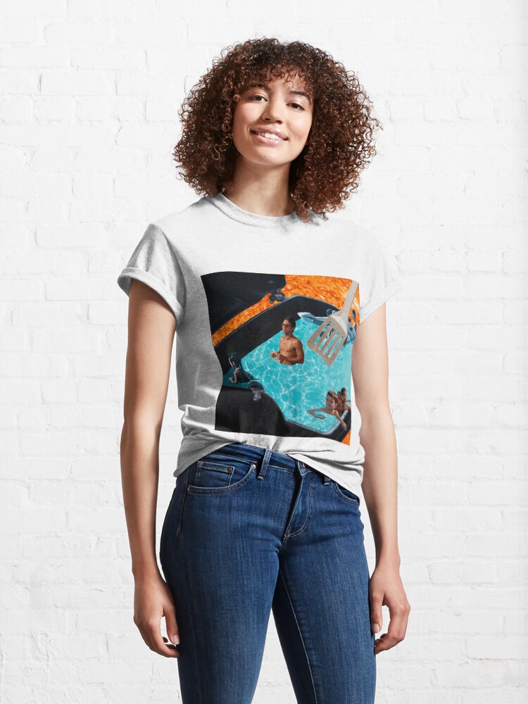 Alternate view of Warm Swimming Pool of Summer (Collage Art) Classic T-Shirt