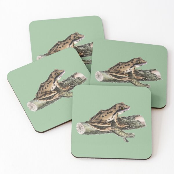 Item preview, Hoppy Vintage Frog on a Log designed and sold by All Things Wild.