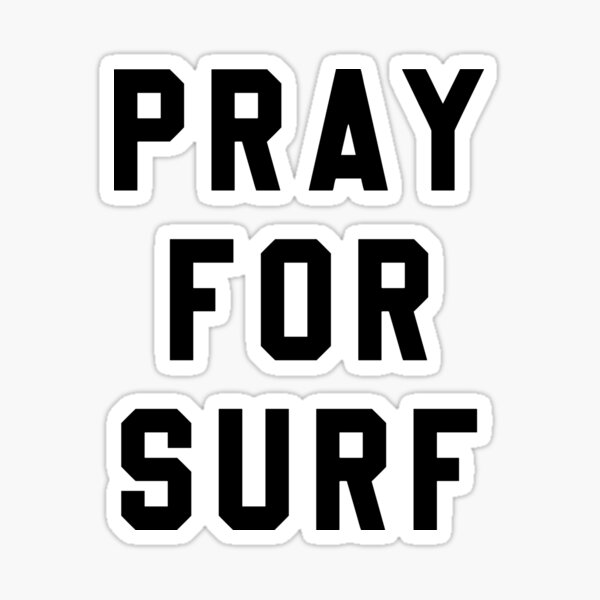 Item preview, Priez pour le surf - noir et blanc designed and sold by corbrand.