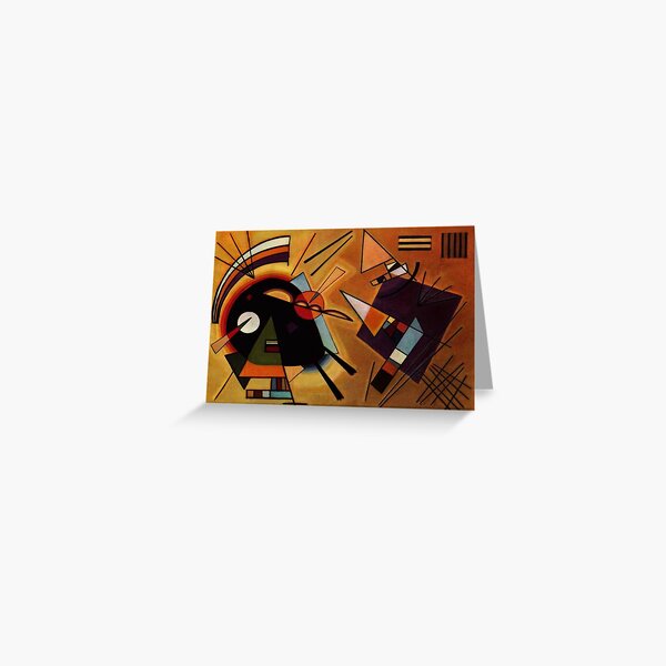 Kandinsky - Black and Violet Greeting Card
