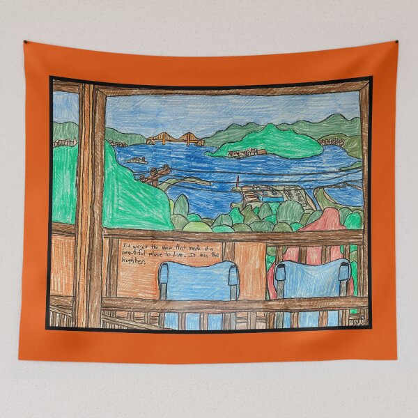 Item preview, Home Series - Kensington CA (aka Our View of the Golden Gate Bridge) designed and sold by SAMGordonART.
