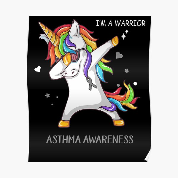 I Am A Warrior Asthma Awareness Poster