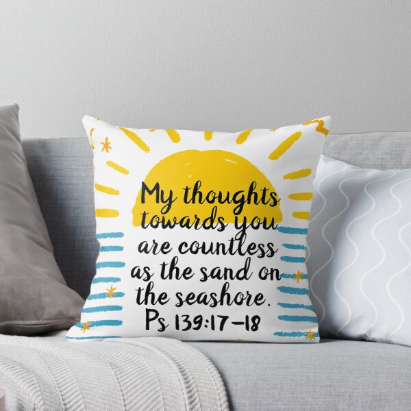 Item preview, My thoughts towards you are countless a the sand on the seashore. Ps. 139:17-18 designed and sold by LandtoSeaHome.