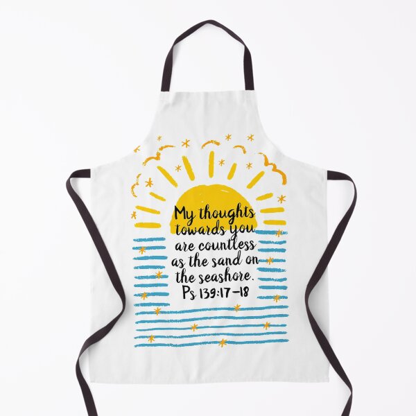 Item preview, My thoughts towards you are countless a the sand on the seashore. Ps. 139:17-18 designed and sold by LandtoSeaHome.