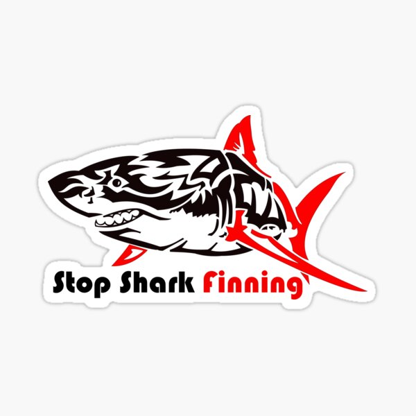Artikel-Vorschau von Zeigen Sie Ihre Unterstützung für Stop Shark Finning mit diesen coolen Produkten. Wählen Sie zwischen mehreren Haiarten. Große weiße., designt und verkauft von A-Dube-Thought.