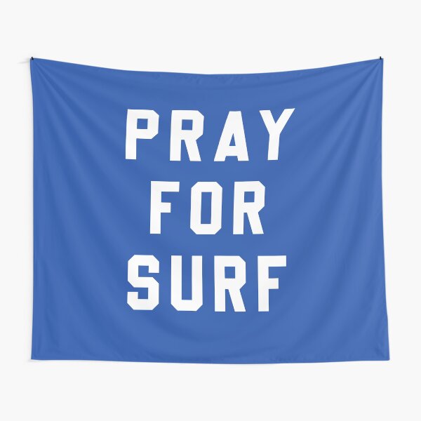 Aperçu de l'œuvre Priez pour le surf - bleu créée et vendue par corbrand.
