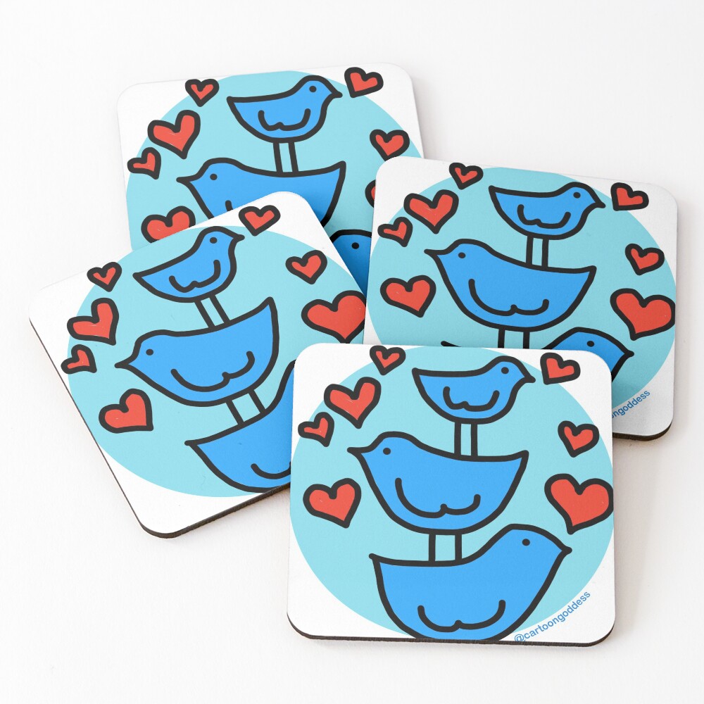 Item preview, Coasters (Set of 4) designed and sold by cartoongoddess.