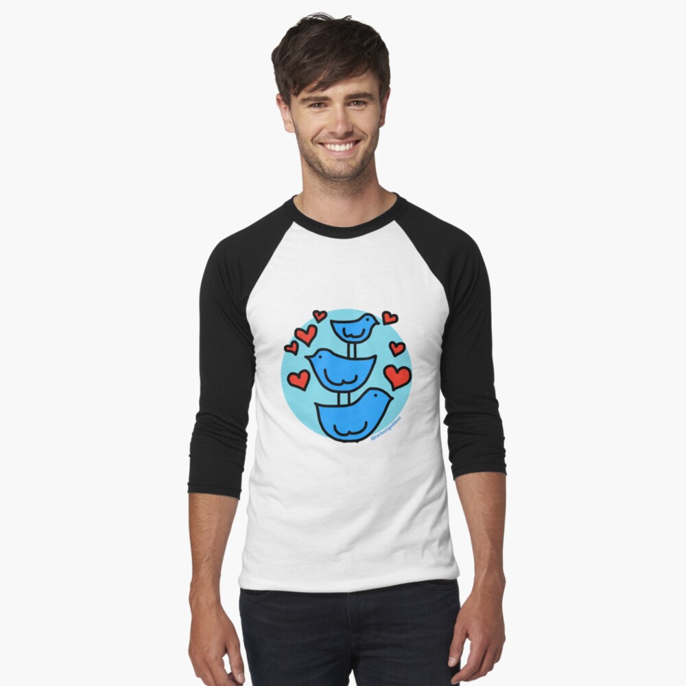 Item preview, Baseball ¾ Sleeve T-Shirt designed and sold by cartoongoddess.