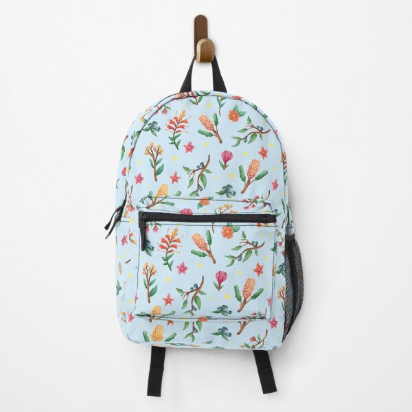 Item preview, Blue Australian native plant pattern, Native flowers and Leaves Pattern designed and sold by StrayLeaves.