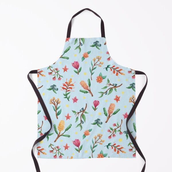 Item preview, Blue Australian native plant pattern, Native flowers and Leaves Pattern designed and sold by StrayLeaves.