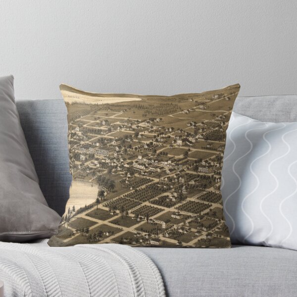 Item preview, Vintage Pictorial Map of Lake City Florida (1885) designed and sold by BravuraMedia.