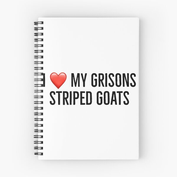Item preview, I love my grisons striped goats designed and sold by Yviemakes.