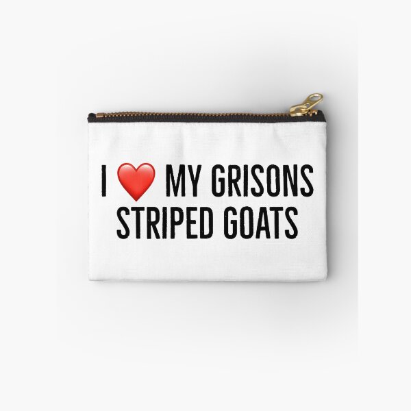 Item preview, I love my grisons striped goats designed and sold by Yviemakes.