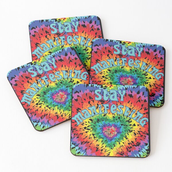 Item preview, Stay Manifesting. Rainbow Heart Motivational  designed and sold by luvmhykdesigns.