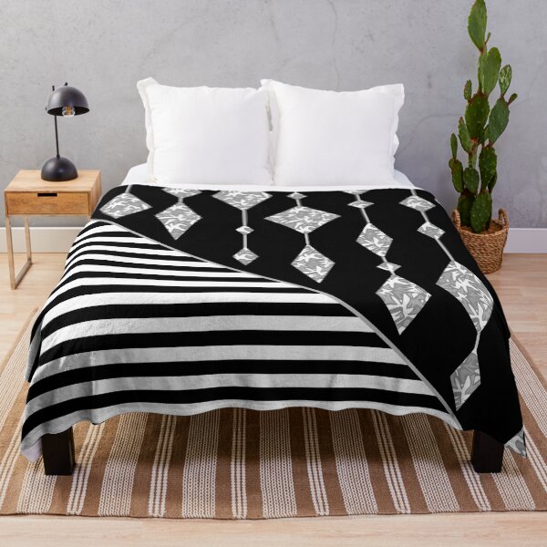 Item preview, blanco y negro, abstracto, geométrico, patchwork designed and sold by fuzzyfox.