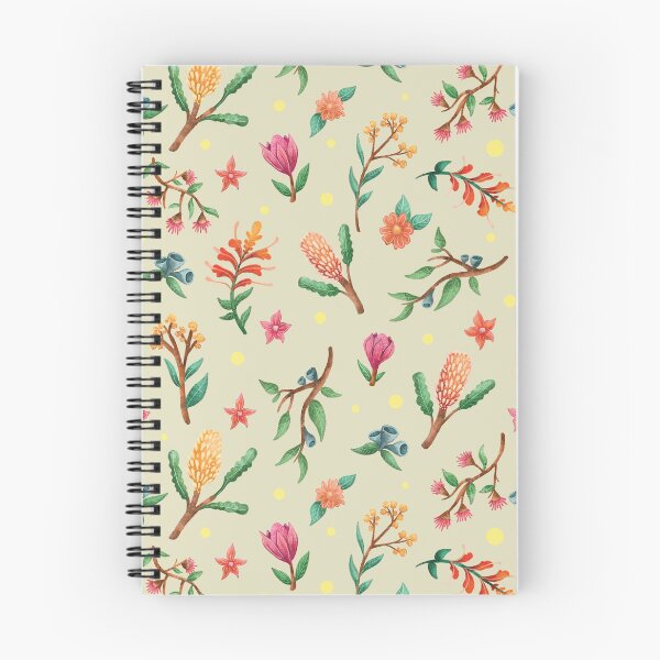 Item preview, Green Australian native plant pattern, Native flowers and Leaves Pattern designed and sold by StrayLeaves.