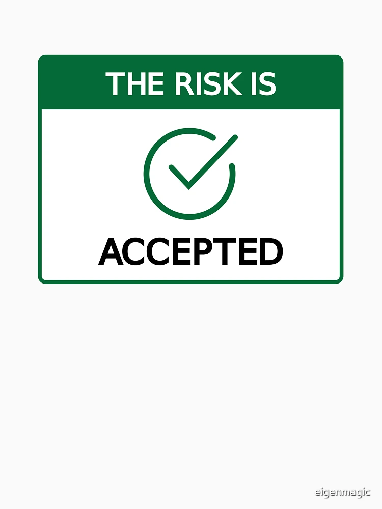 Thumbnail 4 of 4, Racerback Tank Top, The Risk Is: ACCEPTED designed and sold by eigenmagic.