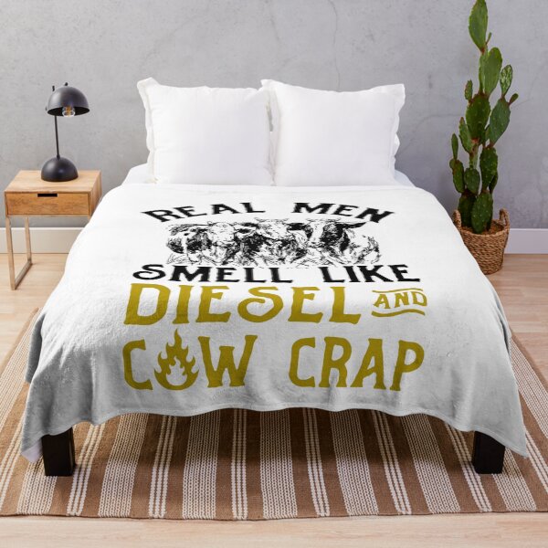 Item preview, Real men smell like diesel and cow crap designed and sold by Titmit.
