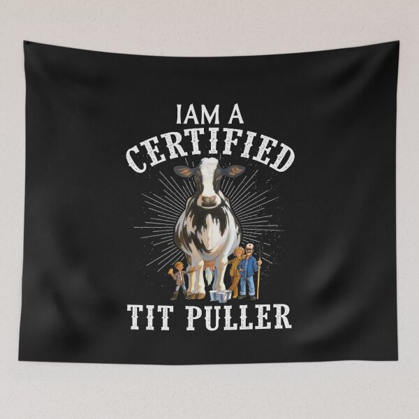 Item preview, Iam a certified tit puller cow funny gift for men and women designed and sold by Titmit.