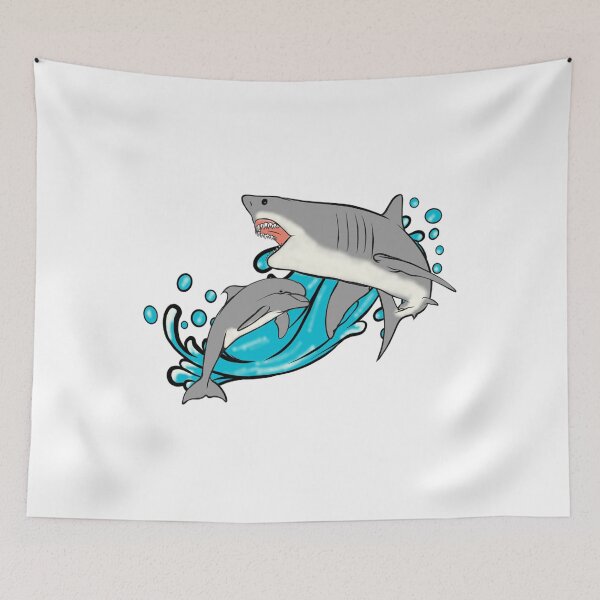 Item preview, Shark and Dolphin designed and sold by creationbydx.