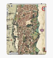 Vintage Map of Lisbon Portugal (1598) iPad Case/Skin