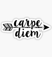 Carpe Diem Arrow Sticker