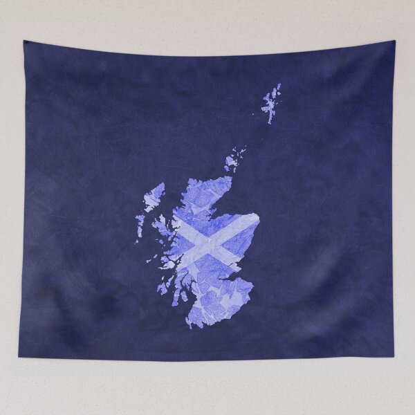Item preview, Escocia con saltire sobre fondo azul oscuro designed and sold by Moti Black.