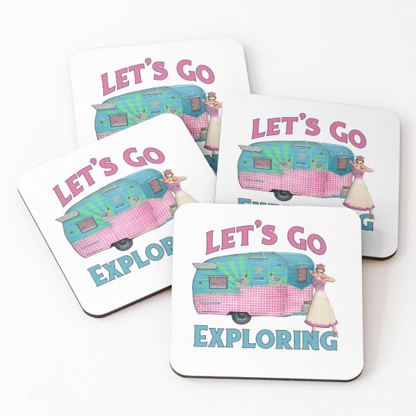 Item preview, Vintage Camper Let's Go Exploring designed and sold by 4Craig.
