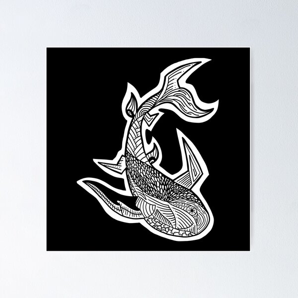 Item preview, Blank Fish Thing Doodle designed and sold by NixInt.