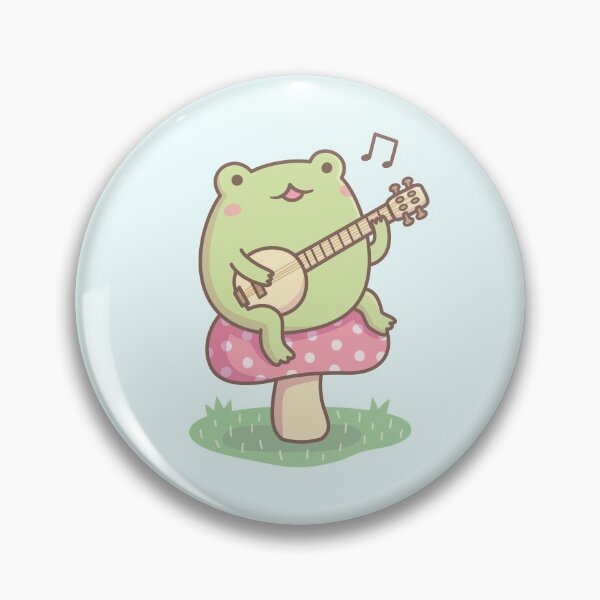 Item preview, Cute Frog Playing Banjo On Toadstool designed and sold by rustydoodle.