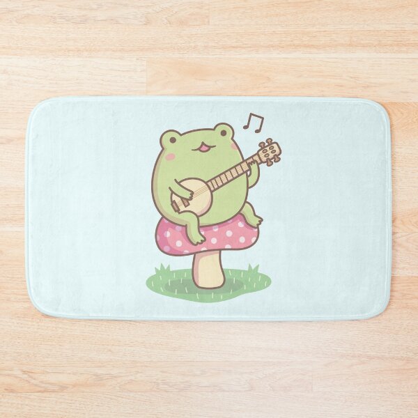Item preview, Cute Frog Playing Banjo On Toadstool designed and sold by rustydoodle.