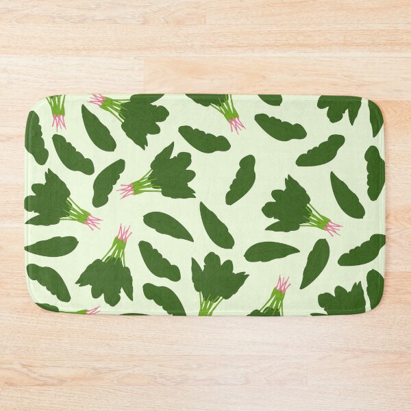 Item preview, Green Spinach Leaves Pattern designed and sold by idovedesign.