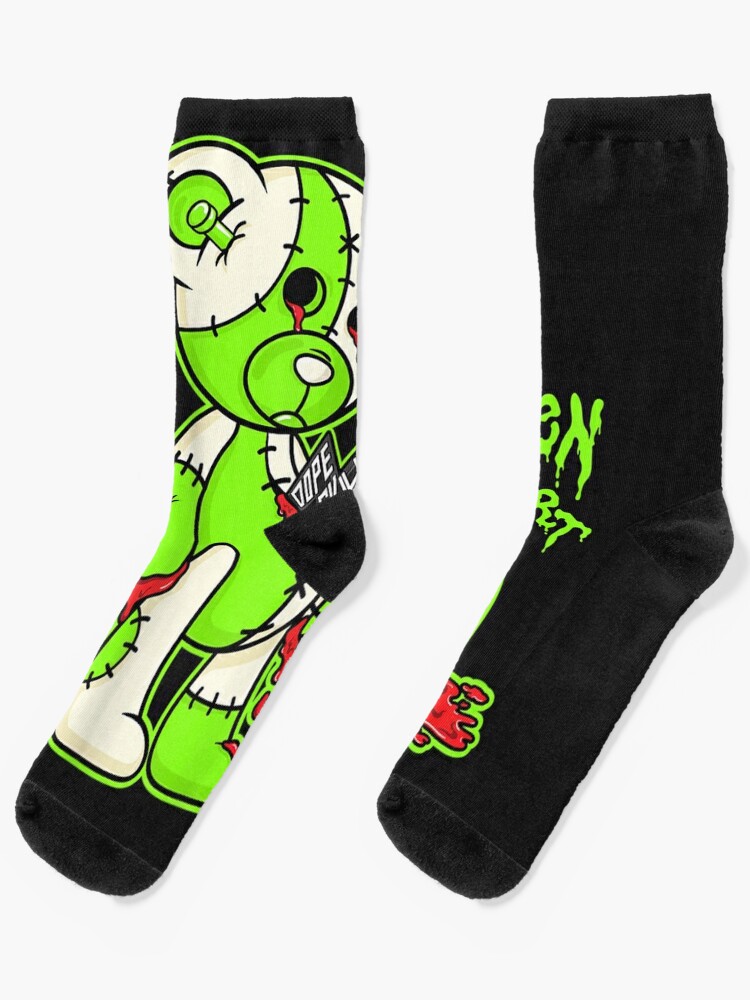 electric green jordan 6 socks