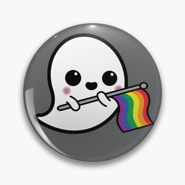 Item preview, Rainbow Pride Ghost designed and sold by NerdyCupcake559.