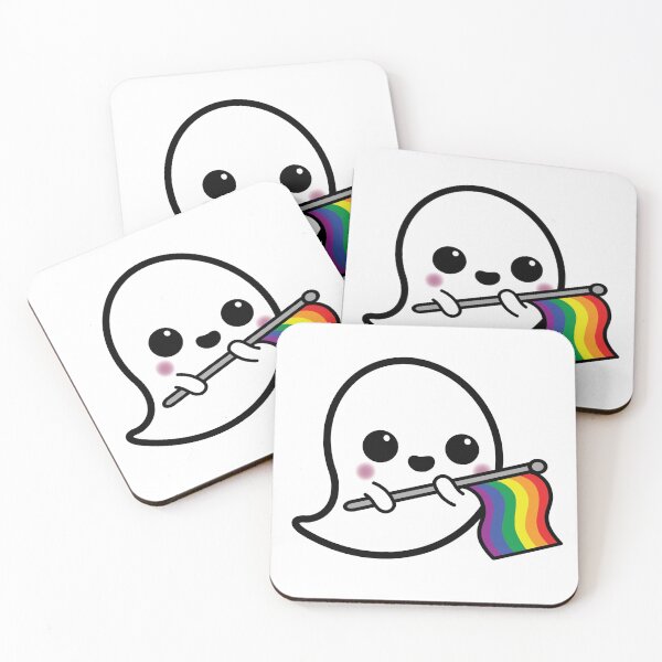 Item preview, Rainbow Pride Ghost designed and sold by NerdyCupcake559.