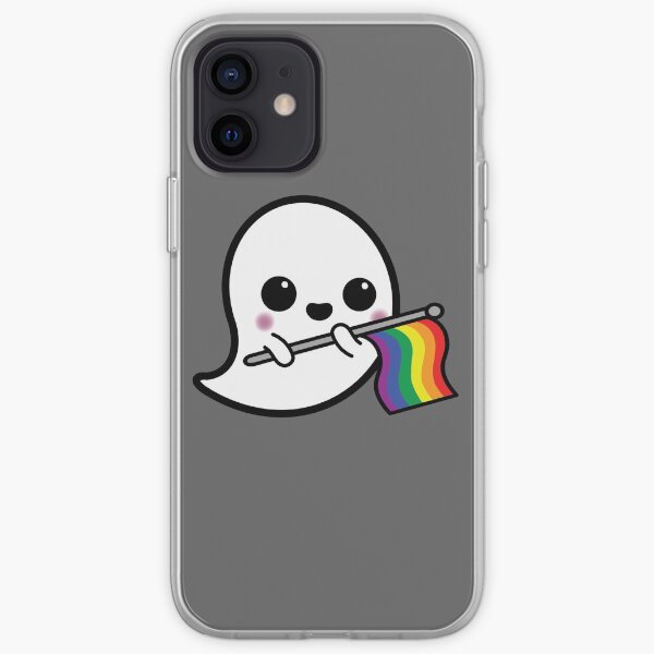 Fantasma del orgullo del arco iris Funda blanda para iPhone