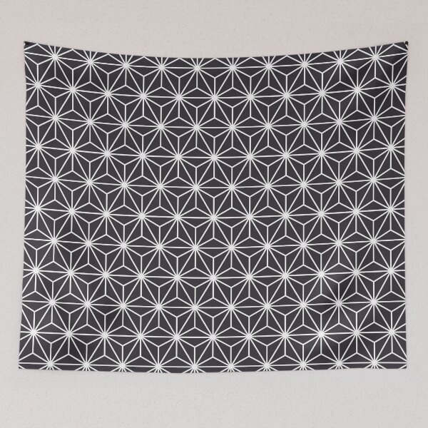 Item preview, Shikoku Purple White Asanoha - Japanese Traditional Pattern designed and sold by KinitaDesign.