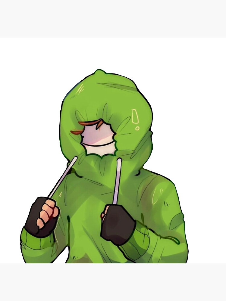 dream hoodie sticker funny dream smp sticker dream smp art pin sticker art board print for sale by sephf redbubble