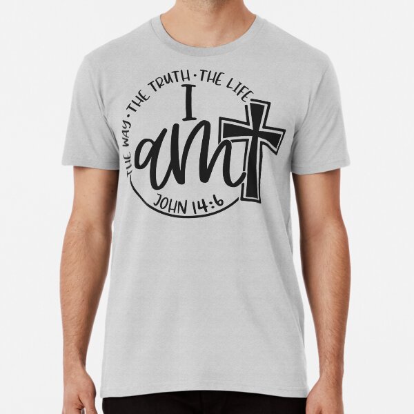 Item preview, I AM the WAY - design black for light shirt designed and sold by Mind-Your-Life.