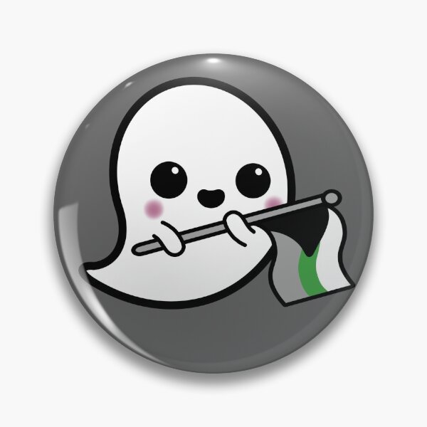 Item preview, Demiromantic Pride Ghost designed and sold by NerdyCupcake559.