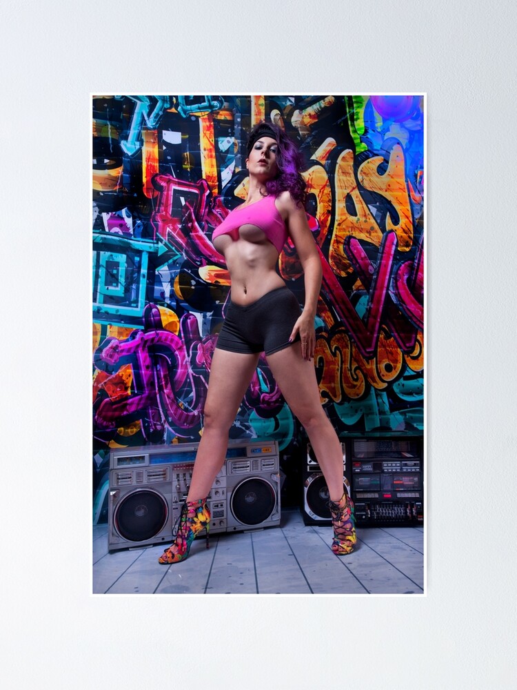 Boombox Girl Poster By Btphoto Redbubble 2328