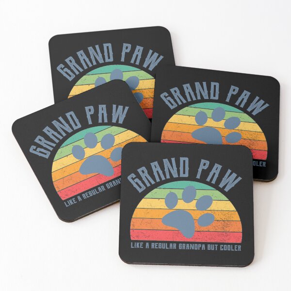 Item preview, Grand paw like a regular grandpa but cooler dog lover retro design designed and sold by DesignsVault.