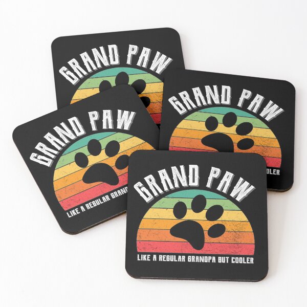 Item preview, Grand paw like a regular grandpa but cooler dog lover retro design designed and sold by DesignsVault.